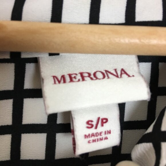 Merona windowpane pattern top - Picture 6 of 8